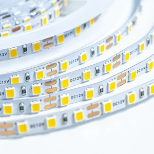 SMD 2835 5mm 12V 24V 120Leds/m Die-Cutting Electroplating Strip Light Double Sided FPC Flexible Commercial Lighting