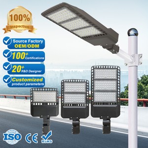 Bulk Order Outdoor Lighting Ip66 Aluminum Shoebox Light Garden Road 100w 150w 200w 300w Municipal Project Led Street Light