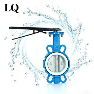 LANGQIAO D71X Soft-Sealed Butterfly Valve (Ductile Iron/Stainless Steel) Manual Operated Water/Oil Media Medium/Low Temperature