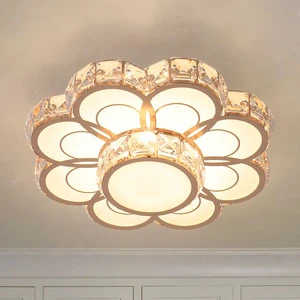 Tri-color 14W Led 85-265V Surface Mounted Ceiling Light Chandelier 23cm Diameter Small Lampara for Passageway Stair