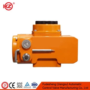 FDS Factory Price DC24V 60Hz 90 Degree Rotary QT Quarter Turn EX Explosion Proof Ball Aluminum Alloy Motorized Electric Actuator