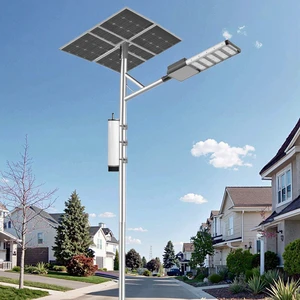 Split Lamp Led Solar Powered Street Light IP66 80W 100W 150W Lighting Solar Street Light With Battery Backup