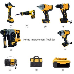 Factory Direct and Great Value Complete Cordless Drill & Power Tools Set for Home Repair