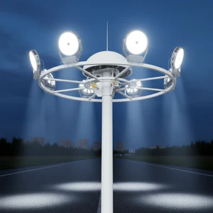 High Mast Light Pole With12m 15m 16m 18m 20m 25m 30m Specification Drawing Football Field High Mast Light Price