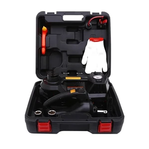 3in1 DC12V 3T Mini Portable Durable Electric Hydraulic Car Lifting Jack Hammer with LED Light Impact Wrench ROGTZ TYTZ02