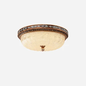 New American Retro Ceiling Lamp for Home Living Room Bedroom Restaurant Villa Hotel Corridor Simple Glass Ceiling Lights