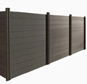 Light LED Wall Fence Panel Outdoor WPC Fence With Decorative Panels Easy Installation WPC Privacy Fence Metal Aluminum