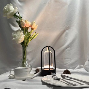 Modern LED Desk Lamp Bar Atmosphere Small Desk Lamp Metal Charging Touch Control Dimming Small Desk Lamps and Lanterns