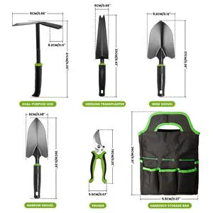 Mars Hydro 6 Pieces Heavy Duty Garden Tools Set for Home Garden Enthusiasts