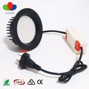 SAA Australia Standard 5-Year Warranty Custom OEM 90mm Dimmable Tricolor Full Spectrum 3-Colour Indoor LED Downlight Living Room