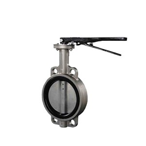 Manual Stainless Steel Wafer Butterfly Valve for Industrial Fluid Control