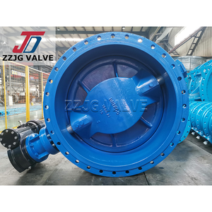 Large Diameter Double Eccentric Butterfly Valve for Water Treatment Plant Sewage System PN10/PN16