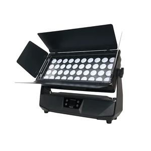 Outdoor 40X20W Rgbw 4In1 Waterproof Ip65 City Color Led Wall Washer Light With Barn Door