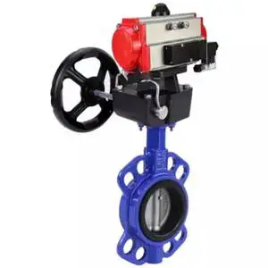 DNOVA Butterfly Valve Stainless Steel AISI 316l Flanged Manual