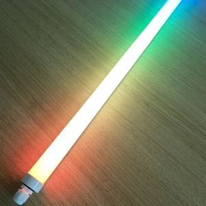RGB Led Tube Light RGBW Colorful 1M T8 Tube Light Video Remote Controller With Adapter 5pcs/ Set