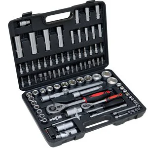 94pc Popular Car Repair Socket Wrench Tool Set 1/4 and 1/2 Socket Ratchet Tool Set Mechanic