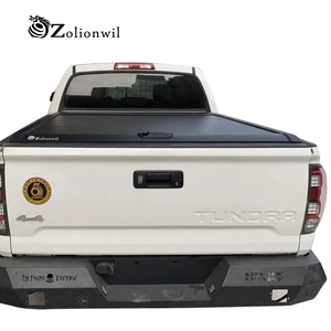 Zolionwil Manual Foldable Waterproof Roller Lid Pickup Truck Tonneau Bed Cover For TOYOTA Tundra HILUX VIGO 2017 2014-2021
