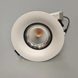 DLR08 20W Commercial Indoor LED Downlight Spotlights Recessed COB Ceiling Light for Office Hotel Mall Airport Aluminum Body