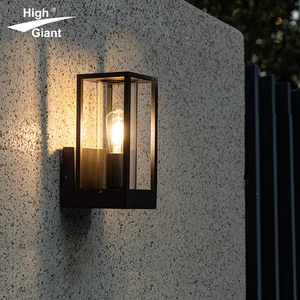 Industrial Modern Waterproof Lighting Fixture Wall Mounted Outdoor Bulkhead Lighting Garden Lamp Decorative LED Wall Light