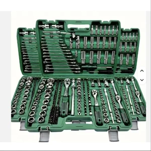 216PCS Professional Automotive Mechanic Tool Set with Oil Filter Socket Wrenches, Complete Car Repair Toolbox Kit