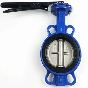 Butterfly Valve Cast Iron Soft Sealing Wafer Manual Water Oil Gas DN500
