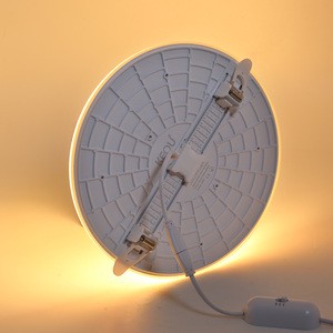 KEOU Patent 9W Frameless LED Panel Light Adjustable with Three Colors in One ROHS & SAA Certified for Home Office Application