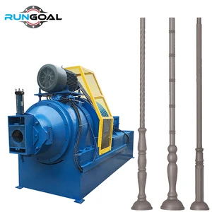 RunGoal OEM Street Light Pole Manufacturing Machine With PLC Spinning Machine For Road Street Lamp Post Production Line