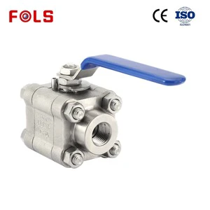 3PC Manual Full Port Ball Valve Stainless Steel 304/316 Female Thread Water American & European Standard CE Certified OEM