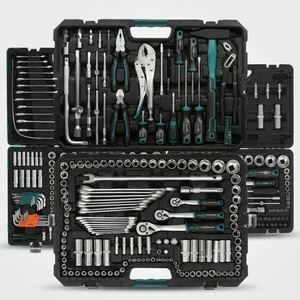 Wholesale 170PC Professional CRV Steel Set Hex Wrench Handles 1/4 Drive Ratchet Mechanic Auto Repair Bit Holder Hard Case Box