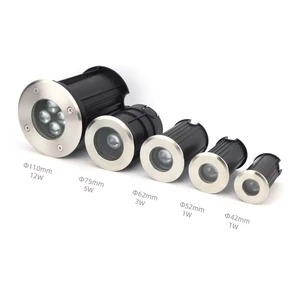 Outdoor IP65 Waterproof LED Recessed Low-voltage Ground Lights for Garden Courtyard Road Plywood Wall Floor Spotlights
