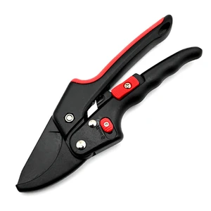 High Quality Sk5 Steel Branch Cutter Tools Garden Pruning Anvil Pruner Garden Shears Ratchet Pruning Shears