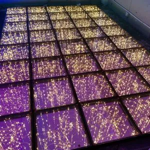 RGB 3IN1 Brick Lights LED Dance Floor DMX 3D Time Tunnel Effect DJ/Disco/Nightclub Use Stainless Steel IP65 Rated 500KG Load