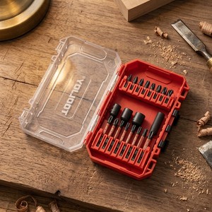 28PCS Industrial Grade Torque Screwdriver Bit Set with Magnetic Sockets & Bit Holder-S2 Steel PH2 OEM for Power Tools