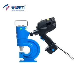 BPT-770 Portable Battery Operated Hydraulic Busbar Punching Tool Alloy Steel 70MPa 14.4V 5.0Ah
