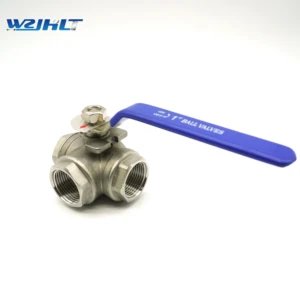 3 Way Manual Ball Valve L T Port 1000 WOG Stainless Steel 304/316 Full Port BSP Thread OEM For Water Applications