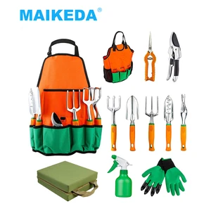 12 Pcs Gardening Tools and Equipment Set With Bag Floral Shovel Weeder Home Quality Hand Garden Tool Kit