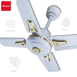Home Appliances Low Noise Nigeria 24inch/600mm 4 Metal Short Blade Small Mechanical Control Household Ceiling Fan With High RPM