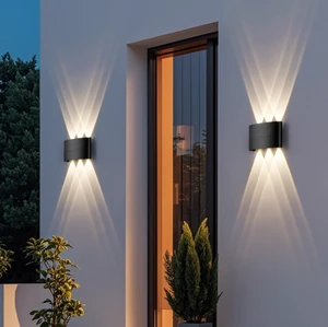 Modern LED Wall Light AC85-265V Waterproof IP65 Up Down Outdoor Wall Lights For Courtyard For Corridors Villas Hotels