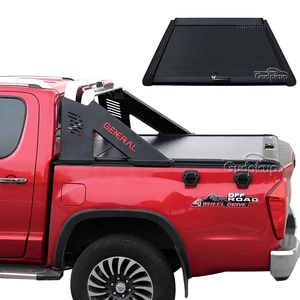 Pickup Triton Roll Up Truck Bed Cover Retractable Roll Lid Hard Tonneau Cover For Toyota Hilux Gr Sport Honda Ridgeline Tacoma