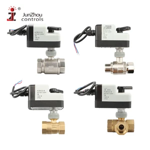 DC12V24V AC110V220V Electric 2 Way Valve Actuator Motorized Ball Valve Stainless Steel Brass Motorized Flow Control Valve