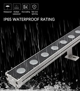 New IP65 Waterproof Outdoor Lighting 18w/24w Pixel Bar Led Wall Washer Wash Light Aluminum Lamp Body