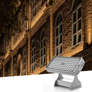 Outdoor Waterproof IP65 Led Flood Light External Control DMX512 High Power RGBW Building Bridge Landscape Lighting Floodlight