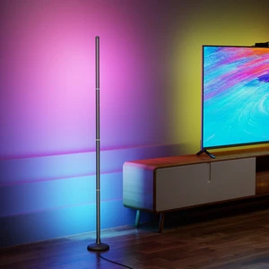 Daybetter Smart Modern LED Ambient Floor Corner Light RGBIC Musical Rhythm for Living Room Game Room