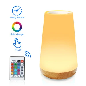 3D RGB LED Night Light Desk Lamp With Touch Control 16 Colors USB Remote Control ABS Material for Bedroom