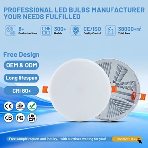High Sensitivity 18W Flat Small LED Panel Light Industrial Design Style Round Shape Surface Mounted Panel Light