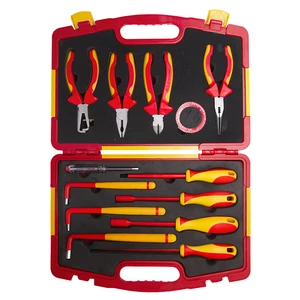 WEDO VDE 1000V Insulated Tools Set 13Pcs with Pliers Screwdrivers Hexagon Wrench Voltage Tester