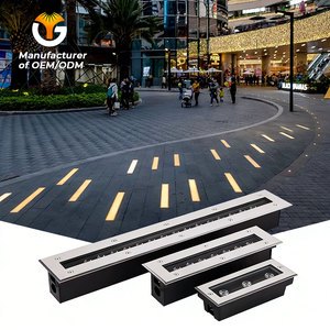 Outdoor Rectangle Deck Lamp Stainless Steel Ground Light for Landscape Pathway Step IP67 Rated Linear Underground Light