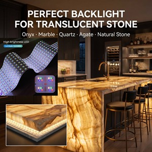 Flexible Copper LED Panel Sheet Kitchen Countertop RGBW WiFi Controller with SMD2835 LEDs DC24V 90 CRI 3-Year/5-Year Warranty