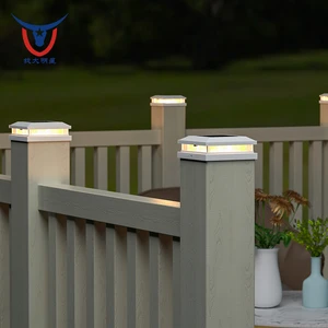 Solar White Color-Changing LED Post Cap Lights For 4x4 & 5x5 Wooden Posts-Perfect For Patio &Garden Décor