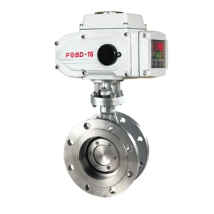 SS304 and SS316L Metal Seated Electric Triple Offset butterfly Valve